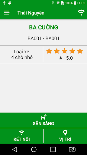 Android application Lái Xe Taxi Thái Nguyên screenshort