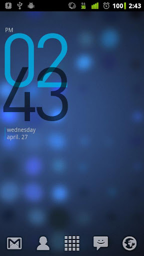 Minimal Clock Widget Screen 2