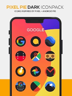 Pixel DARK Icon Pack لقطة شاشة