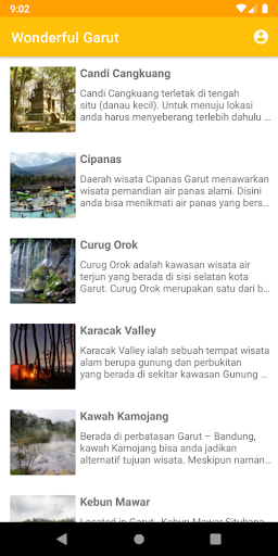Android application Wonderful Garut screenshort
