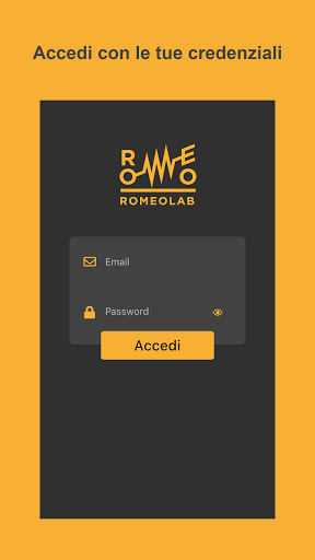 Android application Romeo lab partner screenshort