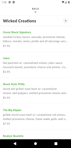 Green Shack Deli Screen 3