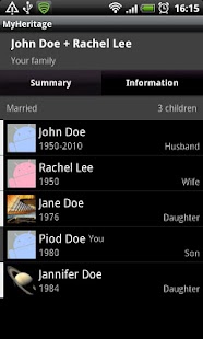 MyHeritages: FamilyTree+Memory Screenshot