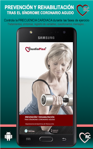 Android application RC Rehabilitación Cardiaca screenshort
