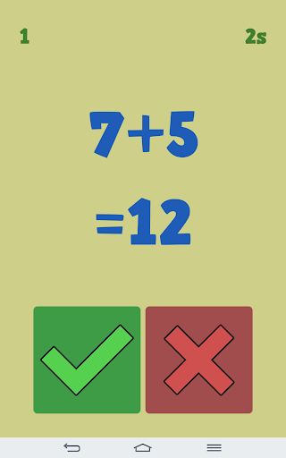 True or False Math Screen 2