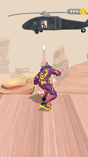 Android application Ragdoll Downhill Skateboarding screenshort