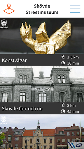 Android application Skövde Streetmuseum screenshort