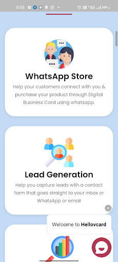 Android application HelloVCard screenshort