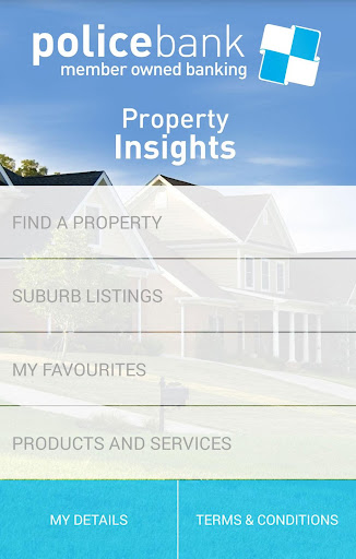 Android application Police Bank Property Insights screenshort