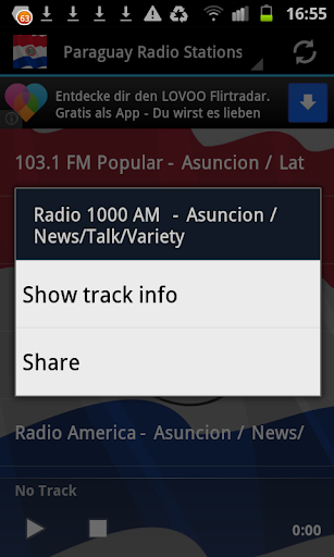 Paraguay Radio Stations Screen 2