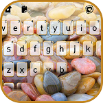Cover Image of Download Colorful Pebbles Keyboard Back  APK