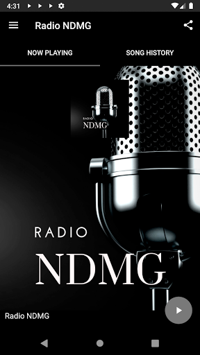 Android application Radio NDMG screenshort