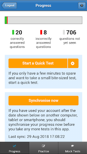 DT4A Bike Theory Test 2019 Screen 2