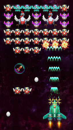 Game screenshot ギャラクシーアタック： チキンシューター hack