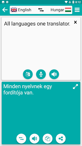 Android application Perfect Translator screenshort