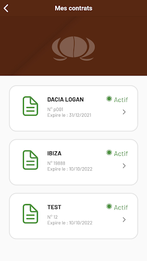 Android application Assurances BELKAHIA screenshort