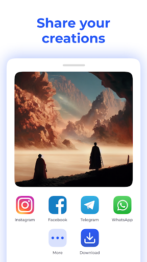 Screenshot of MagicApp - AI Art generator