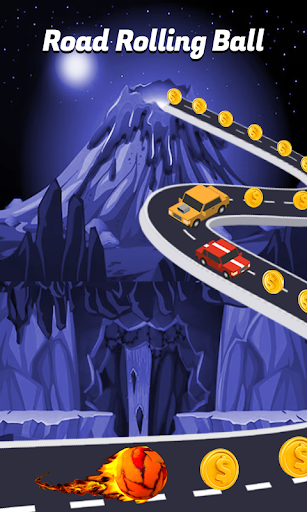 Android application Road Rolling Ball screenshort