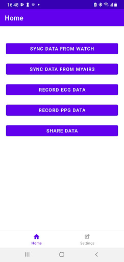 Android application SENS-TRIGGER screenshort