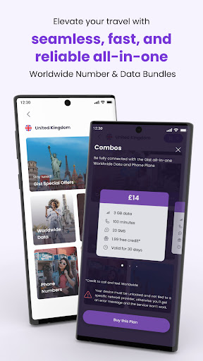Gist Mobile: eSIM Data & Voice Screen 3