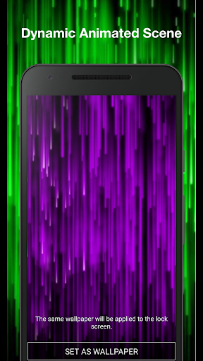 Neon Rain Live Wallpaper Screen 2