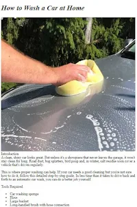 Como lavar um carro