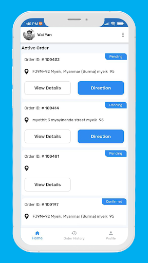 အမေ့အိမ် delivery Screen 3