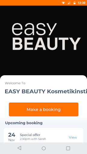 Android application EASY BEAUTY Kosmetikinstitut screenshort