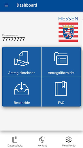 eBeihilfe - App - HE Screen 2