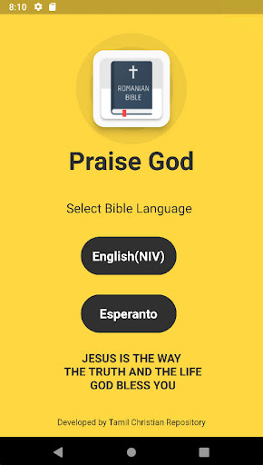 Android application Esperanto Bible Biblé screenshort