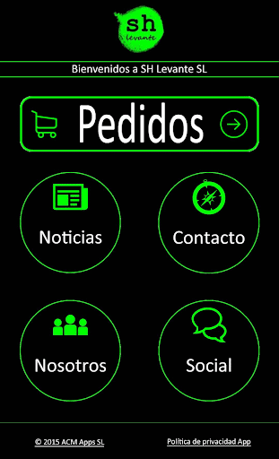 Android application SH LEVANTE screenshort