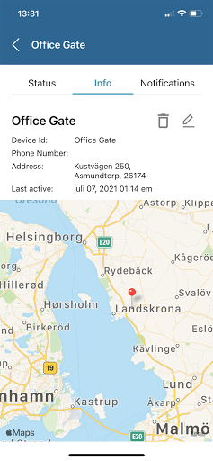 Android application Cami Connect screenshort