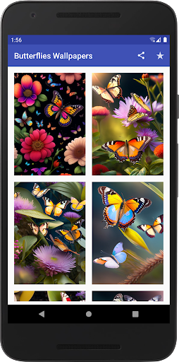 Android application Butterflies Wallpapers screenshort