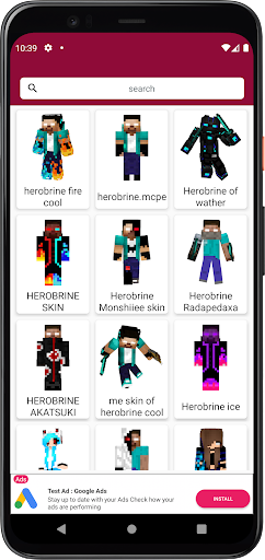 Skin de Herobrine Minecraft Screen 3