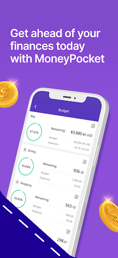 Android application MoneyPocket Expense & Budget screenshort