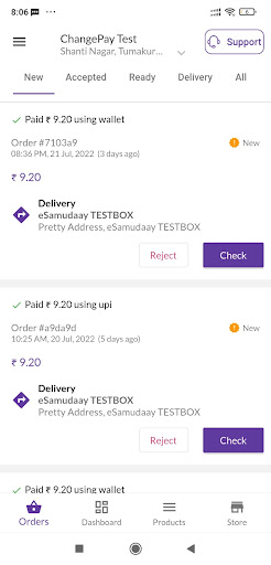 Changepay for Business Screen 2