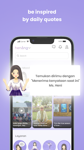 Hening  Sadari Saat Ini