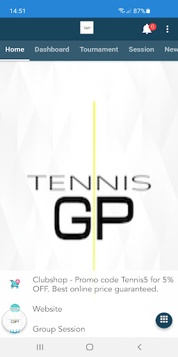 Tennis GP Screen 2