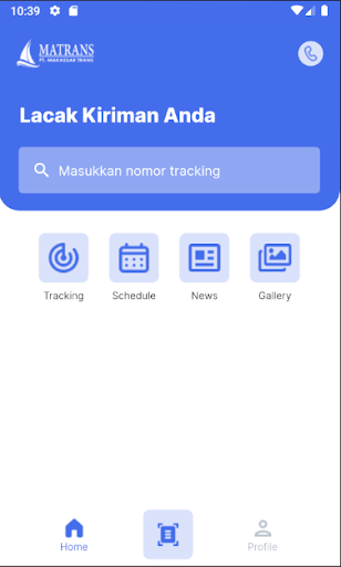 Android application Matrans Mobile screenshort