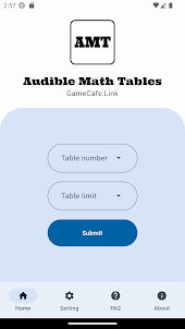 Audible Math Tables