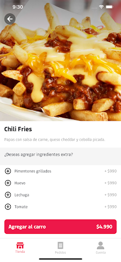 Johnny Rockets Chile Screen 3