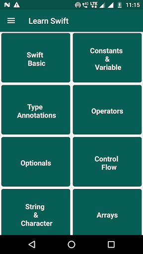 Android application Learn Swift Programming - iOS screenshort