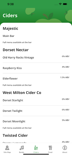 Dorchester Cider Festival Screen 3