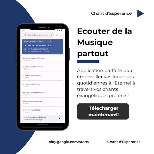 Android application Chants d'espérance screenshort