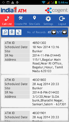 Synergy Site Manager Screen 2