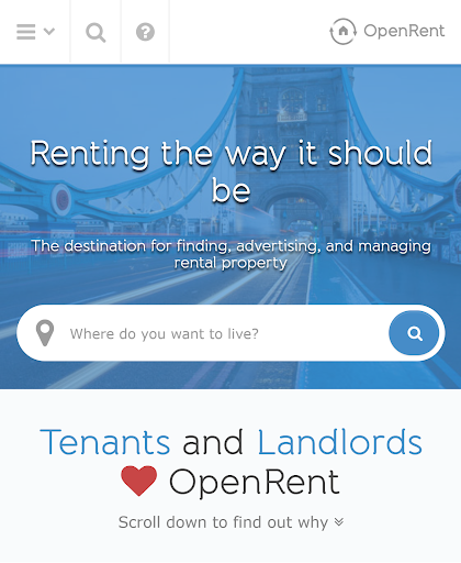 Android application OpenRent | Property to Rent screenshort