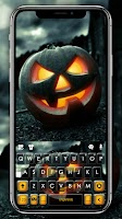 screenshot of Spooky Pumpkin Keyboard Backgr