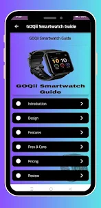 Guia do smartwatch GOQii
