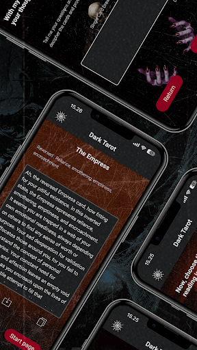 Android application DarkTarot - AI Future Readings screenshort