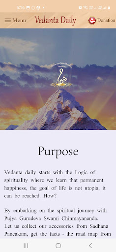 Vedanta Daily Screen 2